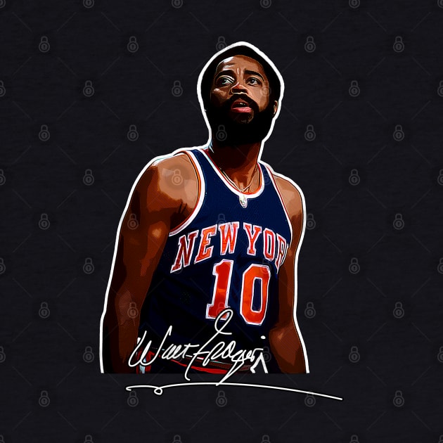 Walt Frazier The Clyde Basketball Legend Signature Vintage Retro 80s 90s Bootleg Rap Style by CarDE